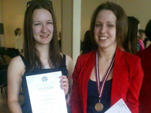 Siguldas skolnieces - Valsts franču valodas olimpiādes laureātes
