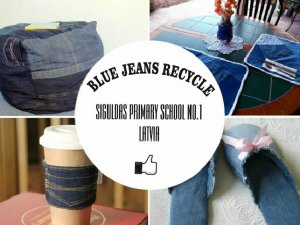 Siguldas 1.pamatskolas skolēni piedalās projektā „Blue jeans recycle”