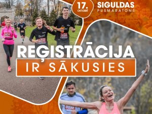 Turpinās pieteikšanās Siguldas 10. pusmaratonam “Skrienam Siguldā”