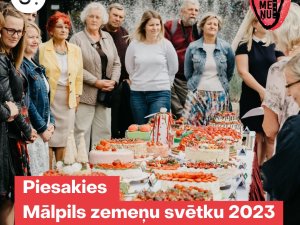 Aicina pieteikties kūku konkursam un tirgum Mālpils zemeņu svētkos