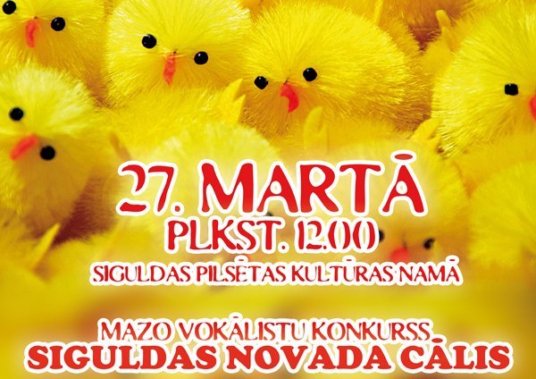 Aicina pieteikt mazos dziedātājus konkursam „Siguldas Novada Cālis-2011”