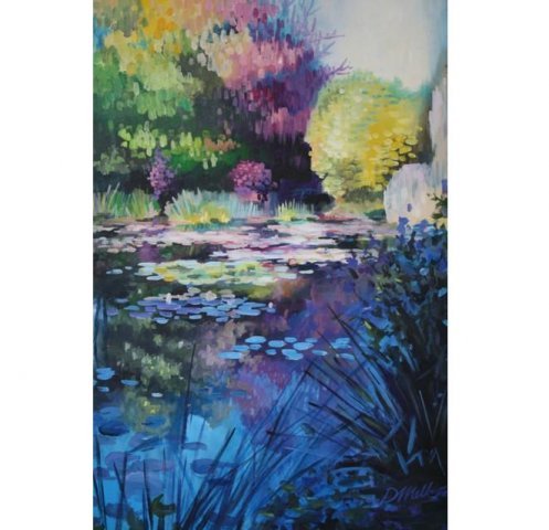 Baltajā flīģelī apskatāma Daces Melbārdes gleznu izstāde