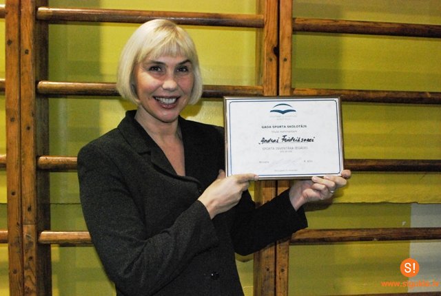 Siguldas pilsētas vidusskolas pedagoģe Andra Fridrihsone nominēta titulam „Gada sporta skolotājs”