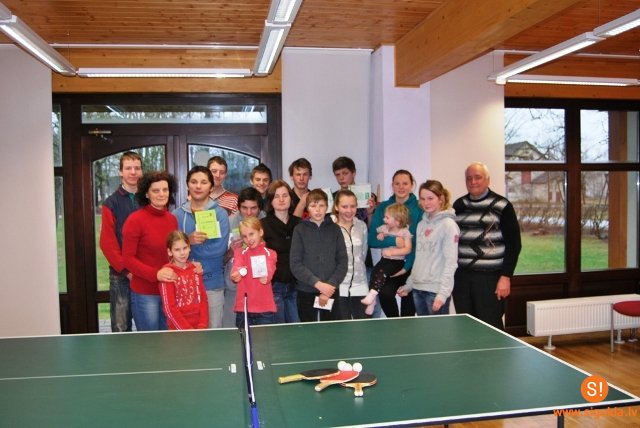 Bērnu un jauniešu Ziemassvētku galda tenisa turnīrs