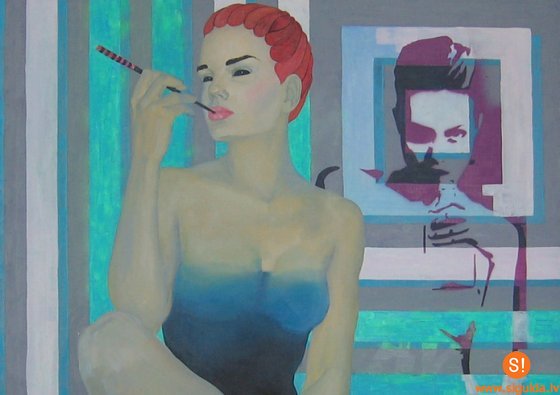 Mākslu skolā skatāma Daces Gailes gleznu izstāde