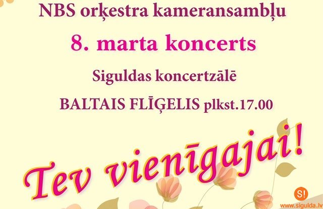 Bruņoto spēku orķestris Siguldā sniegs koncertu sievietēm