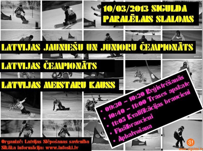 Pilsētas trasē notiks slaloma sacensības