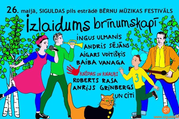 Turpinās biļešu iepriekšpārdošana uz bērnu mūzikas festivālu