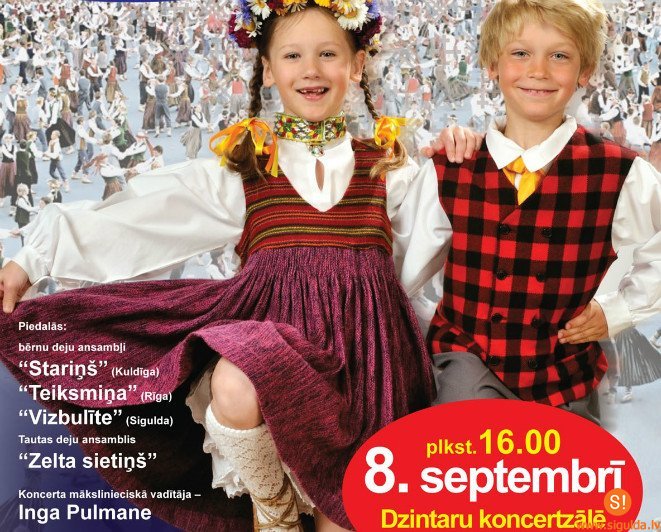 Deju kolektīva „Vizbulīte” bērni un jaunieši dejos Jūrmalā