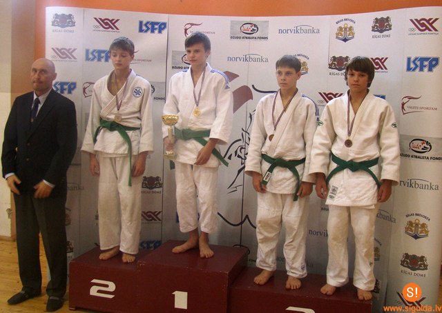 Siguldiešiem četras medaļas starptautiskajā džudo turnīrā