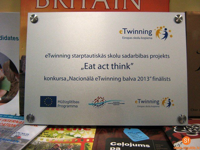 Pilsētas vidusskolas projekts ieguvis Eiropas atzinību