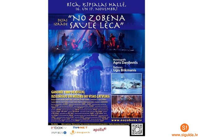 Dejas uzvedumā „No zobena saule lēca” piedalās siguldieši