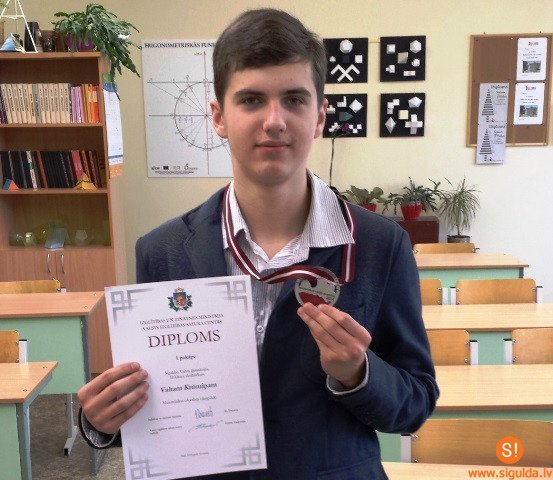 Siguldas Valsts ģimnāzijas skolēnu sasniegumi Valsts matemātikas olimpiādē
