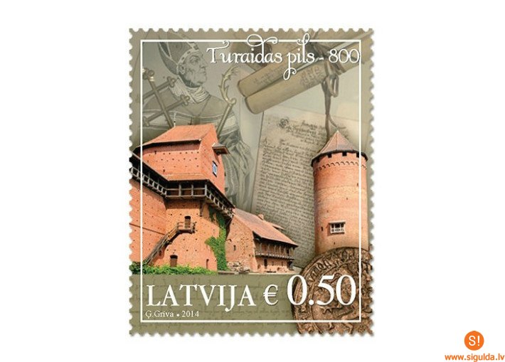 Latvijas Pasts izdod pastmarku par godu Turaidas pils 800gadei