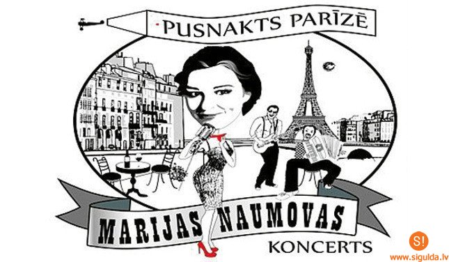 Marija Naumova ar koncertprogrammu „Pusnakts Parīzē” viesosies Siguldā