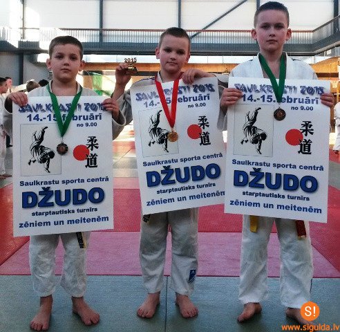 Siguldiešu panākumi starptautiskajā džudo turnīrā „Saulkrasti 2015”