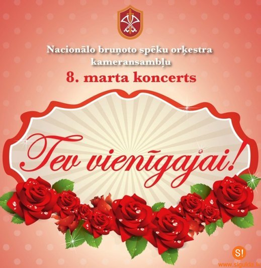 Siguldā NBS orķestris sveiks sievietes