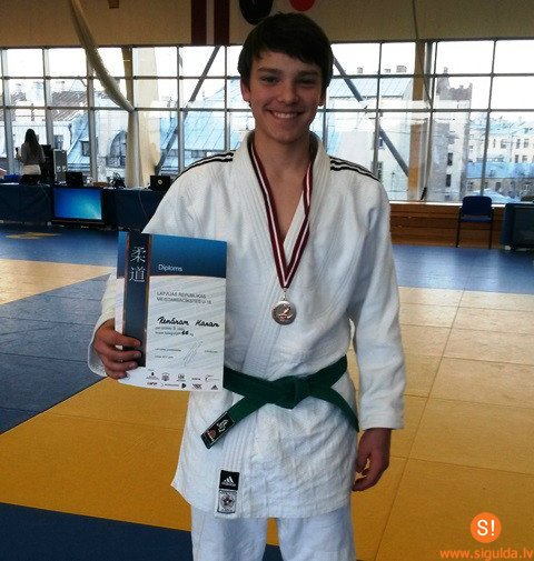 Siguldietim trešā vieta atklātās Latvijas Republikas džudo meistarsacīkstēs