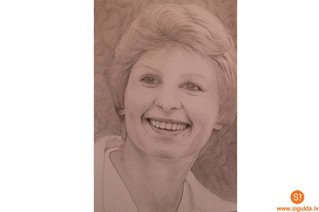 Silvijas Lapiņas zīmēto portretu izstāde Siguldas pagasta Kultūras namā