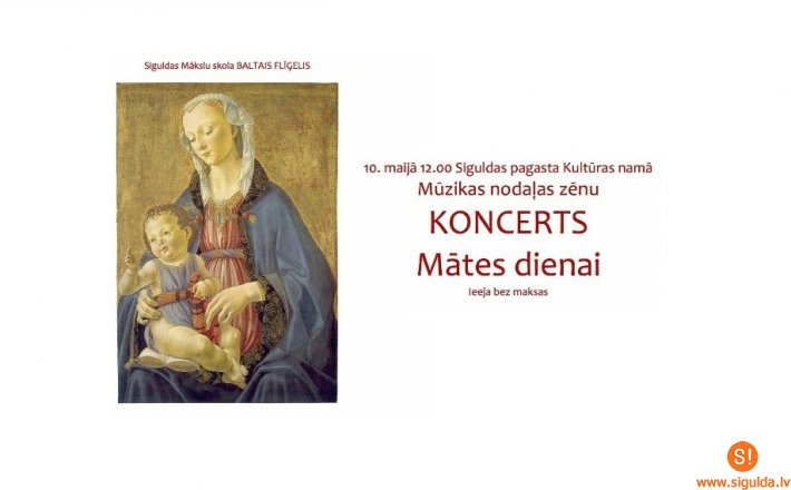 Zēnu koncerts māmiņām Siguldas pagasta Kultūras namā