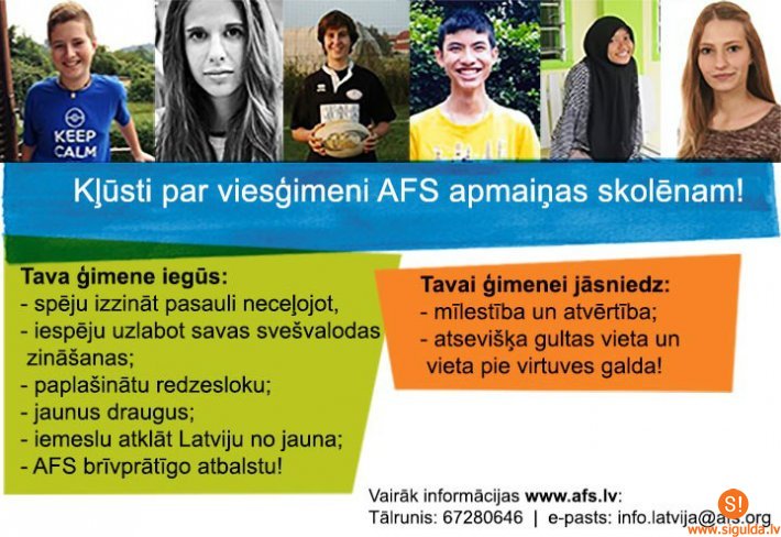 Aicina atsaukties viesģimenes 2015./2016. mācību gadam