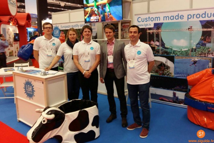 „LGK atrakcijas” prezentē sevi Eiropas Atrakciju Šovā Skandināvijā