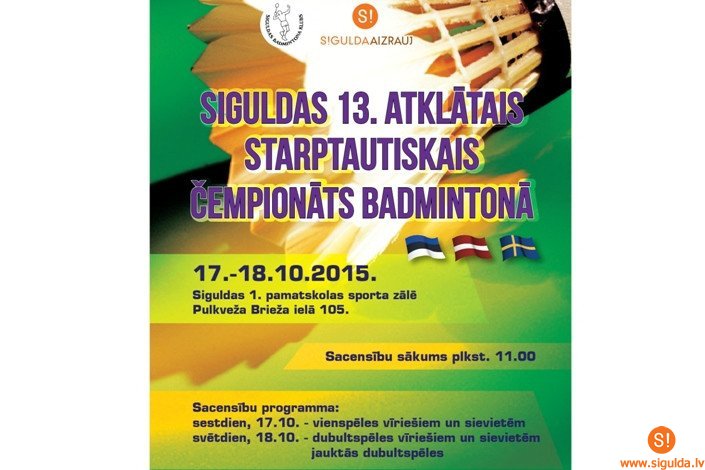 Siguldas novada atklātais čempionāts badmintonā