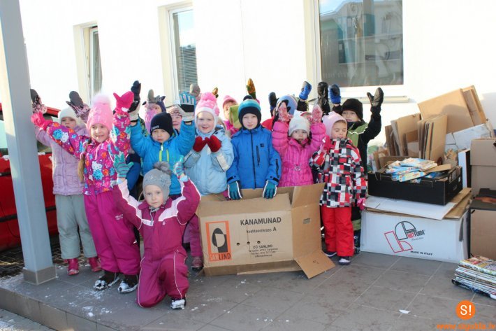 Bērnudārzā  “Ieviņa” noslēgusies makulatūras vākšanas akcija