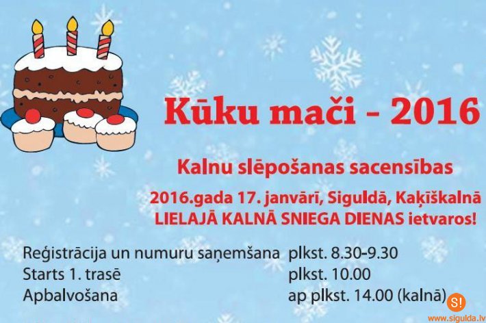 Sniega dienas ietvaros notiks „Kūku mači 2016”