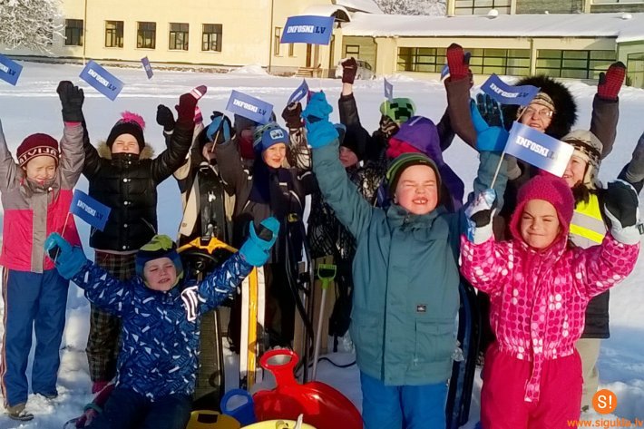 Sniega diena Allažu pamatskolā