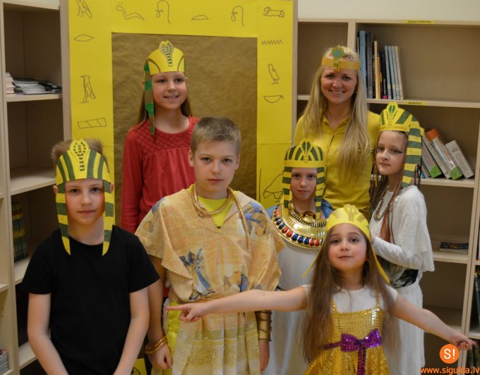 Laurenču sākumskolā aizvadīta Mākslas nakts “Senā Ēģipte”