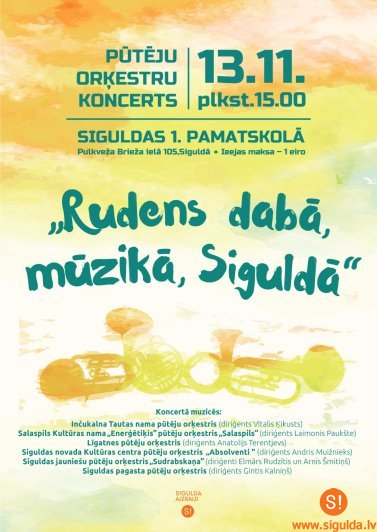 Notiks pūtēju orķestru draudzības koncerts