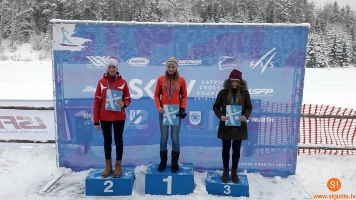 Siguldietei divas zelta medaļas Latvijas čempionātā distanču slēpošanā