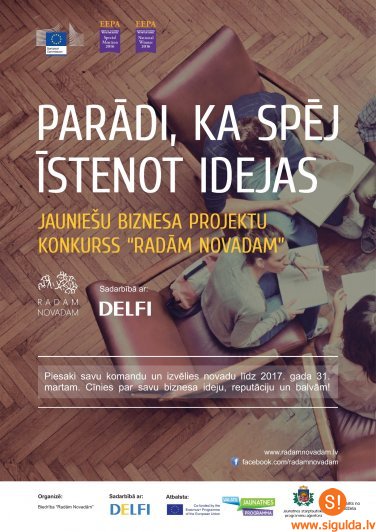 „Radām novadam’’ informatīvais seminārs Siguldas biznesa inkubatorā