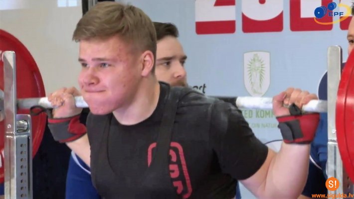 Eiropas jauniešu čempionātā klasiskajā spēka trīscīņā Daukstem septītā vieta