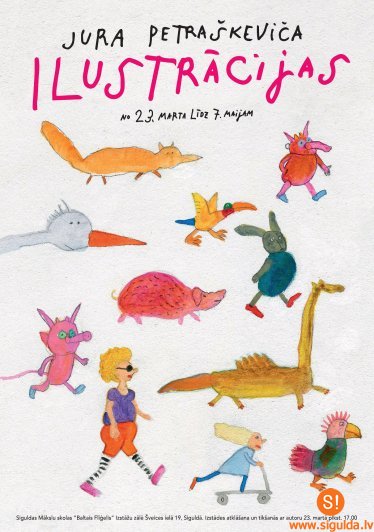 „Baltajā Flīģelī” būs skatāma Jura Petraškeviča grāmatu ilustrāciju izstāde