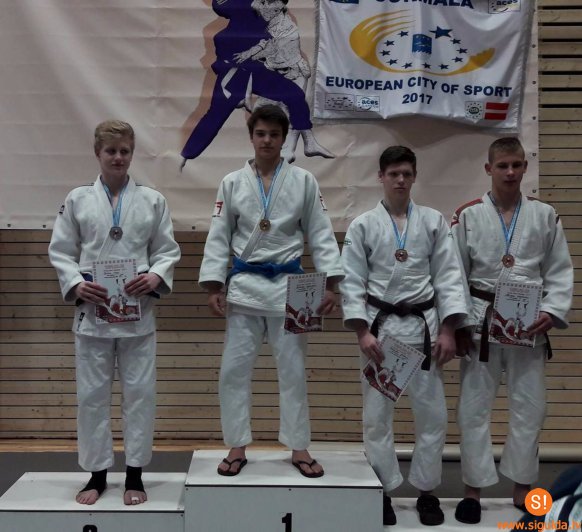 Zelts starptautiskās džudo sacensībās „Young Stars 2017”