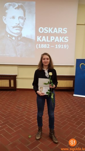 Siguldas pilsētas vidusskolas skolniece – literārā konkursa fināliste