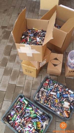 Bērnudārzs „Saulīte” izlietoto bateriju konkursā savāc 191 kilogramu bateriju