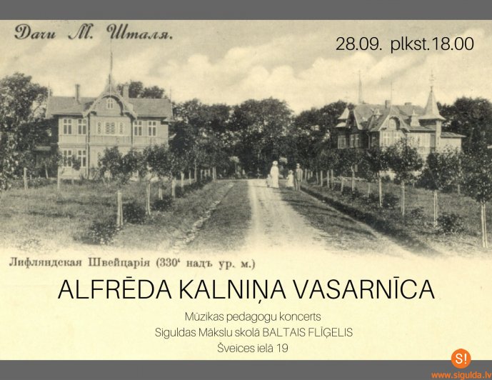 Koncertzālē „Baltais Flīģelis” notiks koncerts „Alfrēda Kalniņa vasarnīca”
