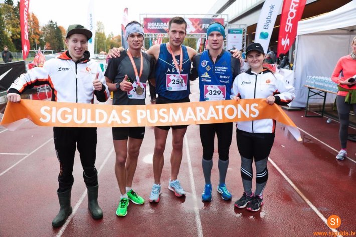 Siguldas pusmaratonā triumfē Jānis Višķers un Ilona Marhele