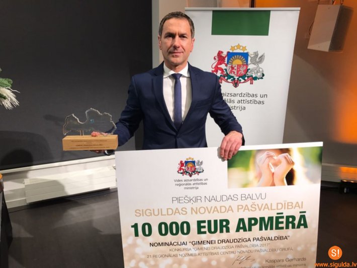 Siguldas novads – ģimenei draudzīgākā pašvaldība reģionālas nozīmes attīstības centru grupā