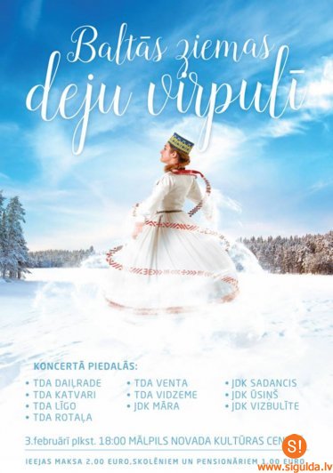 Jauniešu deju kolektīvs „Vizbulīte” aicina uz koncertu