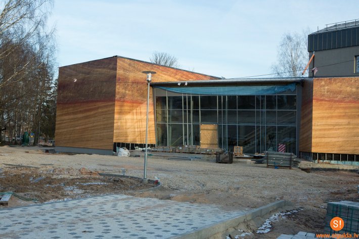 Turpinās Siguldas novada Kultūras centra pārbūves darbi