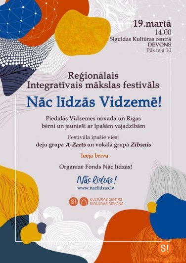 „Siguldas devonā” notiks integratīvais mākslas festivāls „Nāc līdzās Vidzemē!”