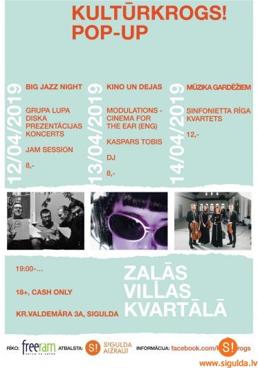 Siguldā notiks jau otrā pop-up „Kultūrkroga” pasākumi