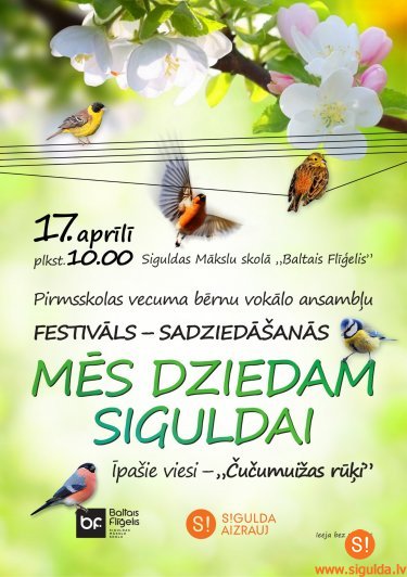 Notiks bērnu vokālo ansambļu festivāls „Mēs dziedam Siguldai”