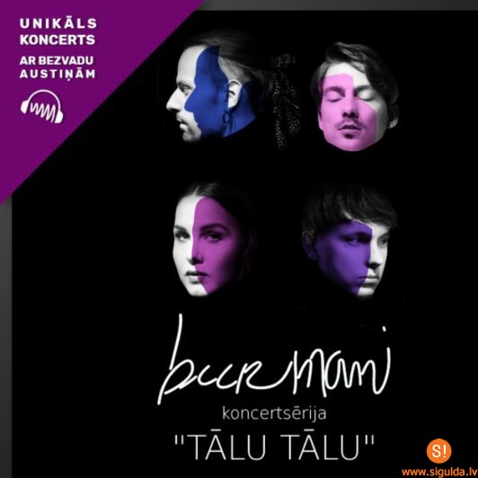 Siguldā skanēs unikāls grupas „Bur mani” koncerts ar bezvadu austiņām