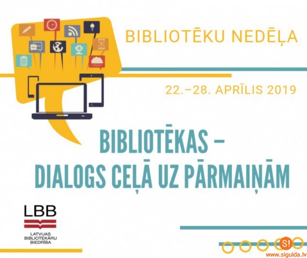 Novada bibliotēkās notiks Bibliotēku nedēļas aktivitātes