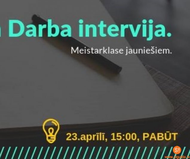 Jauniešus aicina uz meistarklasi „CV un darba intervija”